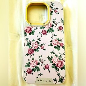 BURGA iPhone 14 Pro Elite Light MagSafe Alice Pink Floral Phone Case